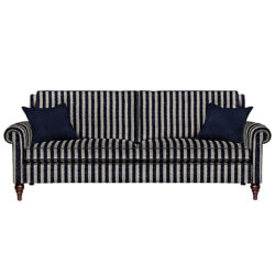 Duresta Kingsley 4 Seater Grand Sofa Scirocco Stripe Midnight